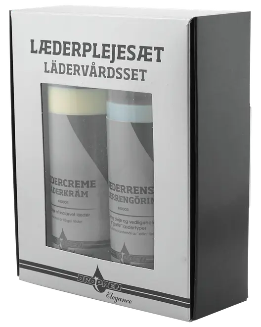 Droppen Elegance Læderplejesæt 2 x 250 ml