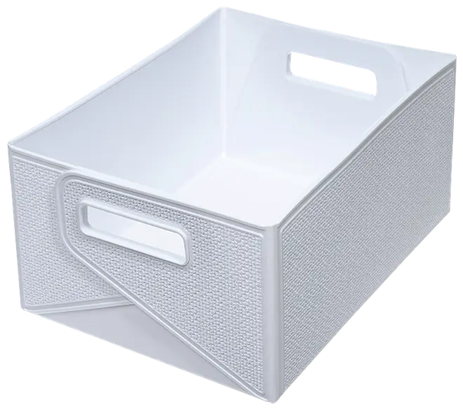 Förvaringskorg vikbar vit