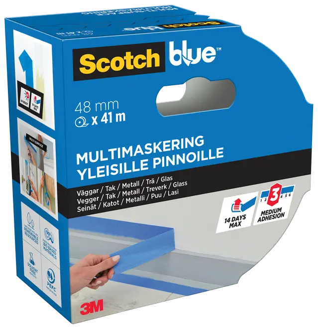ScotchBlue™ Afdækningstape 48 mm x 41 meter
