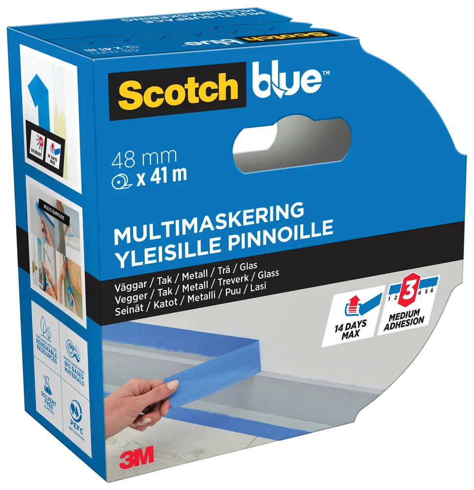 ScotchBlue™ Afdækningstape 48 mm x 41 meter