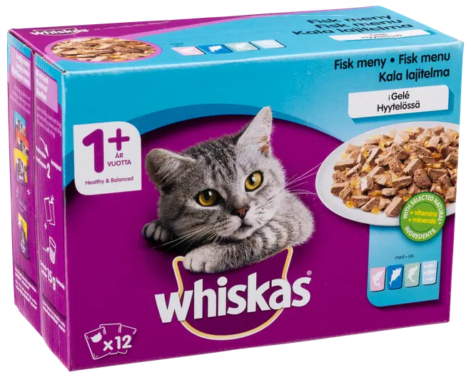 Whiskas fiskfavoriter 12x85 g