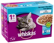 WHISKAS Fiskmenu 1 år+ 12 x 85 g