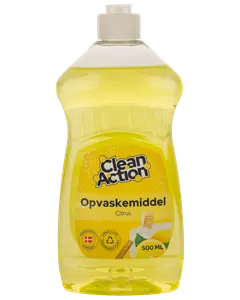Clean Action Opvaskemiddel 500 ml - Citrus