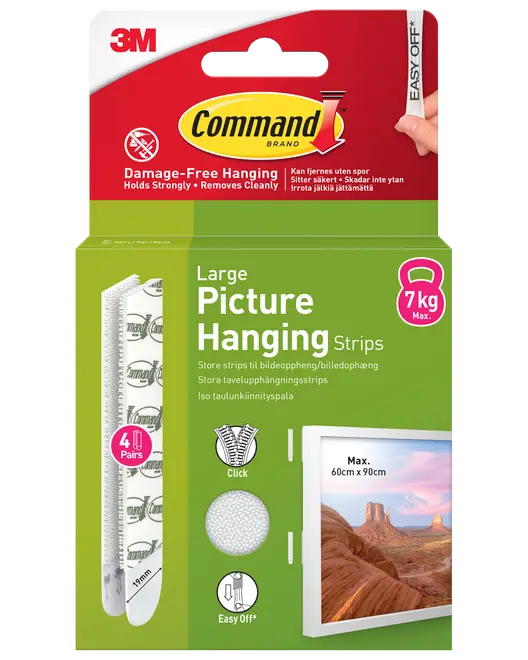 Command™ Strips Tavelupphängning - Vit L