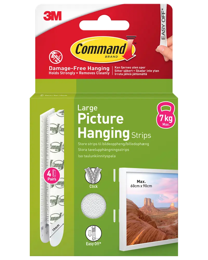 Command™ Strips Tavelupphängning - Vit L