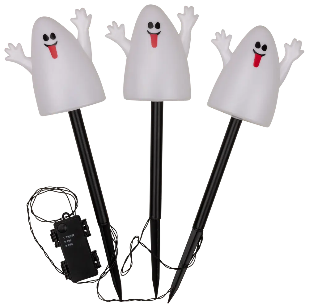 Halloweenspöken på spjut 