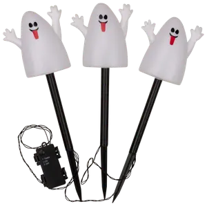 Halloweenspöken på spjut 