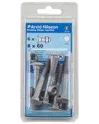 Vagnsbult med mutter M8x60