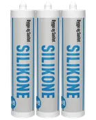 Sanitetssilikone 3×300 ml