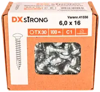 Panskrue 6,0 x 16 mm TX30 100 stk.