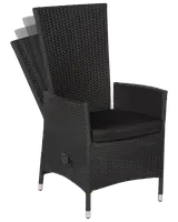 Malaga justerbar stol - Svart