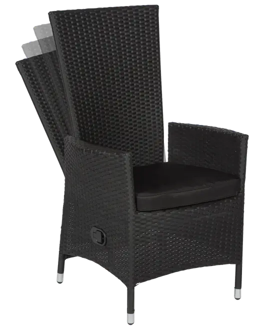 Malaga justerbar stol - Svart