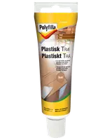 Polyfilla Plastisk Træ spartelmasse i tube, til udfyldning af små huller og revner i træ, til indendørs og udendørs brug, farve: bøg, maks dybde 2 cm.