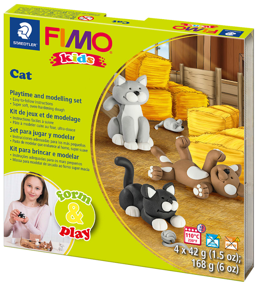 Staedtler FIMO kids Modellervoks kat