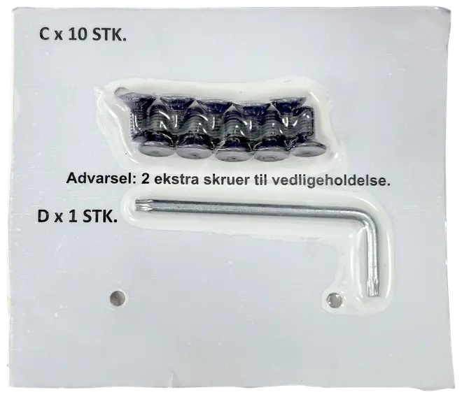 Skruvset för trädgårdsbänk 41902