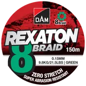 DAM Fletline 8 Braid 150 m 0,15 mm - grøn