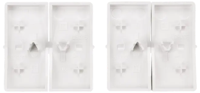 FUGA Tangent afbryder dobbelt 2 sæt - hvid