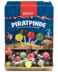 NORDTHY Slikkepinde Piratpinde 90 stk