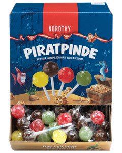 NORDTHY Slikkepinde Piratpinde 90 stk