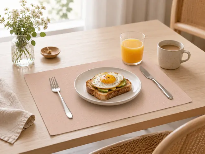 Dækkeserviet læderlook - assorterede farver