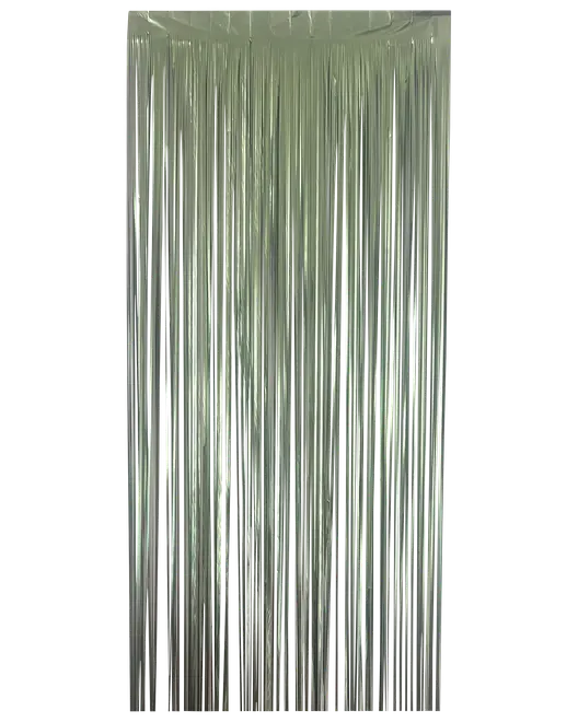 Glitterdraperi matt grön - 250 cm