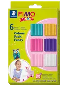 Staedtler FIMO kids Modellera lera fancy 6-pack