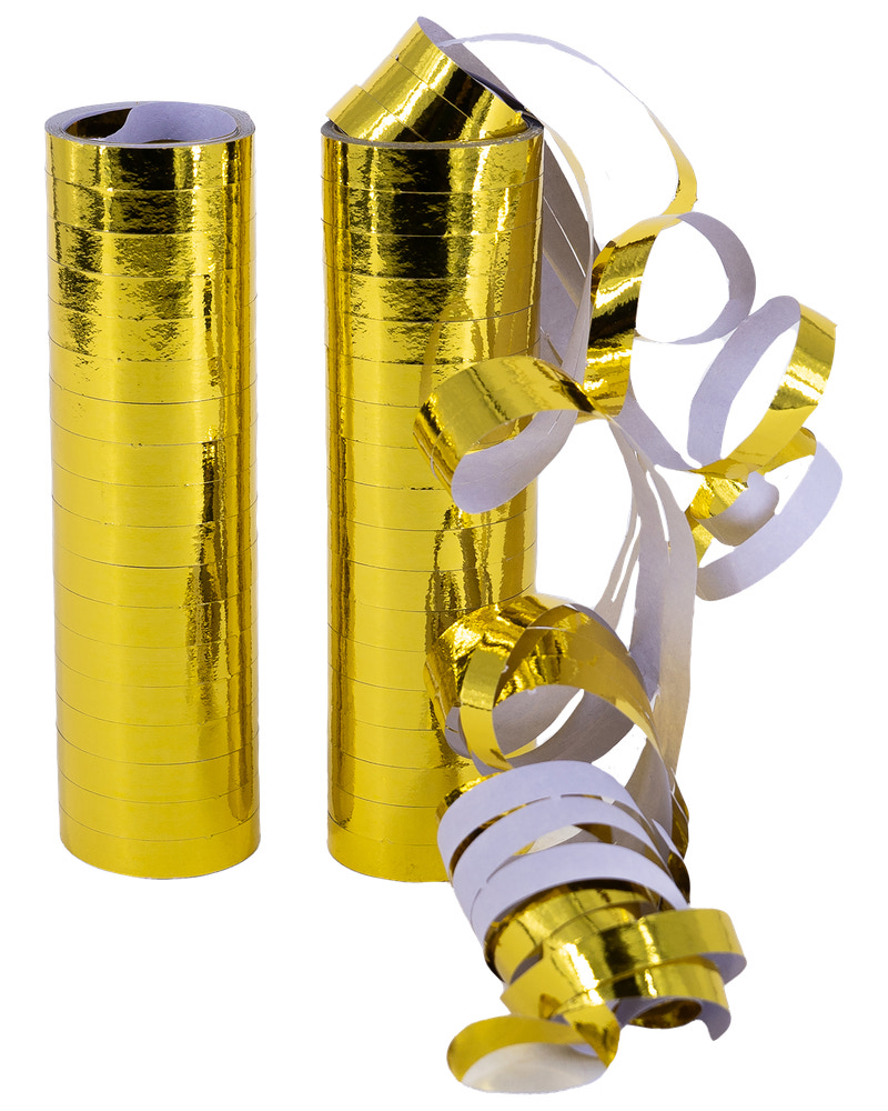 Serpentiner guld 2-pack