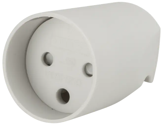 Forlængerled rund - grå