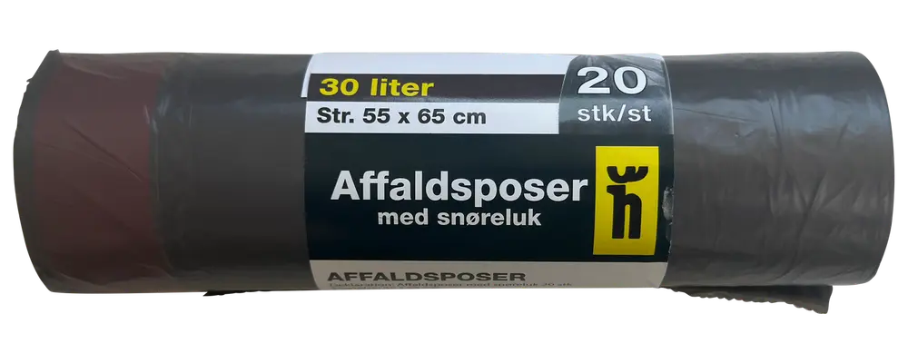 Avfallspåse med dragsko 30 L