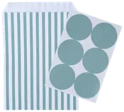 Slikpose med label 6-pak - Grøn