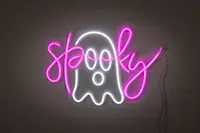 Neonskylt - Spooky spöke