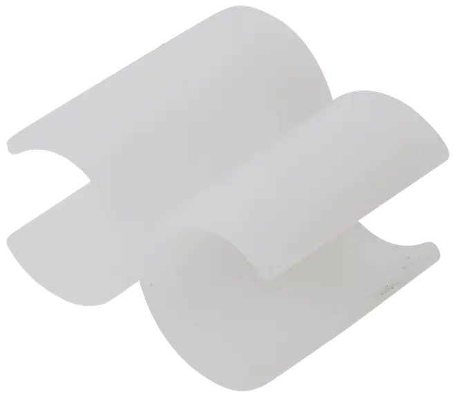 Hvid silikone dåseåbner med bølget, fleksibelt design til at gribe låg. Skridsikker, holdbar og nem at rengøre, ideel til åbning af forskellige dåser i køkkenet.