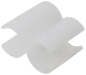 Hvid silikone dåseåbner med bølget, fleksibelt design til at gribe låg. Skridsikker, holdbar og nem at rengøre, ideel til åbning af forskellige dåser i køkkenet.