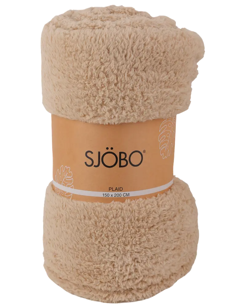 Fleecetæppe teddy - Assorterede farver 