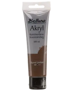 Belluno  Akrylfarve 100 ml Burnt umber