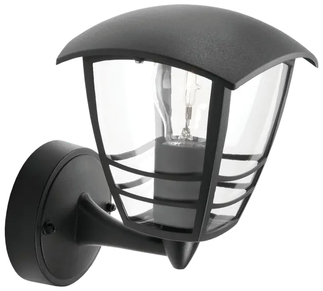 PHILIPS Væglampe Creek up E27 - sort