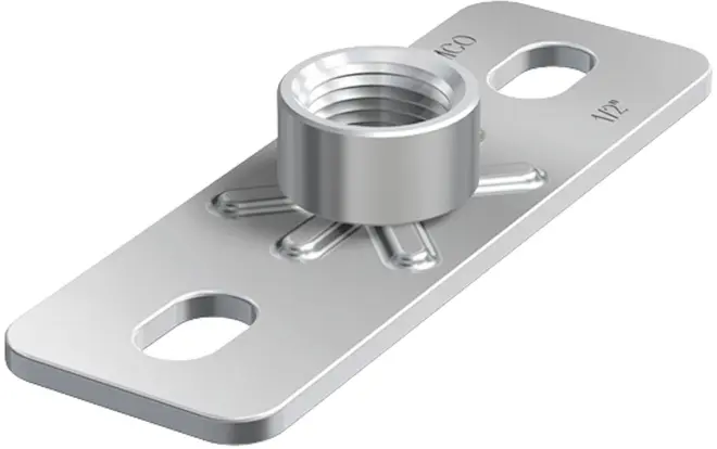 Montagebricka 3/4\" galvad