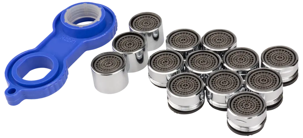 Luftblandedysesæt med værktøj