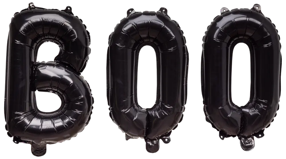 Folieballong BOO 47x30 cm