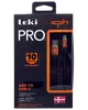 Leki bycph PRO USB til USB-C kabel, 1,0 m langt, sort med orange detaljer, til opladning og synkronisering, 10 års garanti, dansk design, stærk og holdbar.