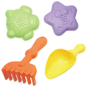 Sandlegetøj 4 dele - assorterede havdyr