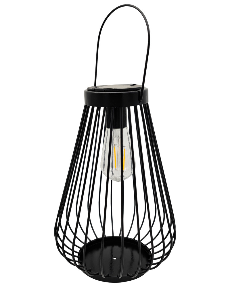 Solcellelampe lanterne H. 36 cm - assorteret