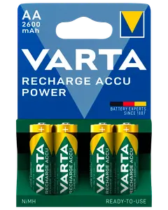 VARTA Genopladelig batteri - AA 2600mAh 4-pak