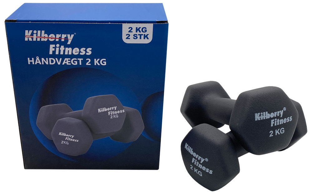 Kilberry Fitness Håndvægt 2 kg 2-pak