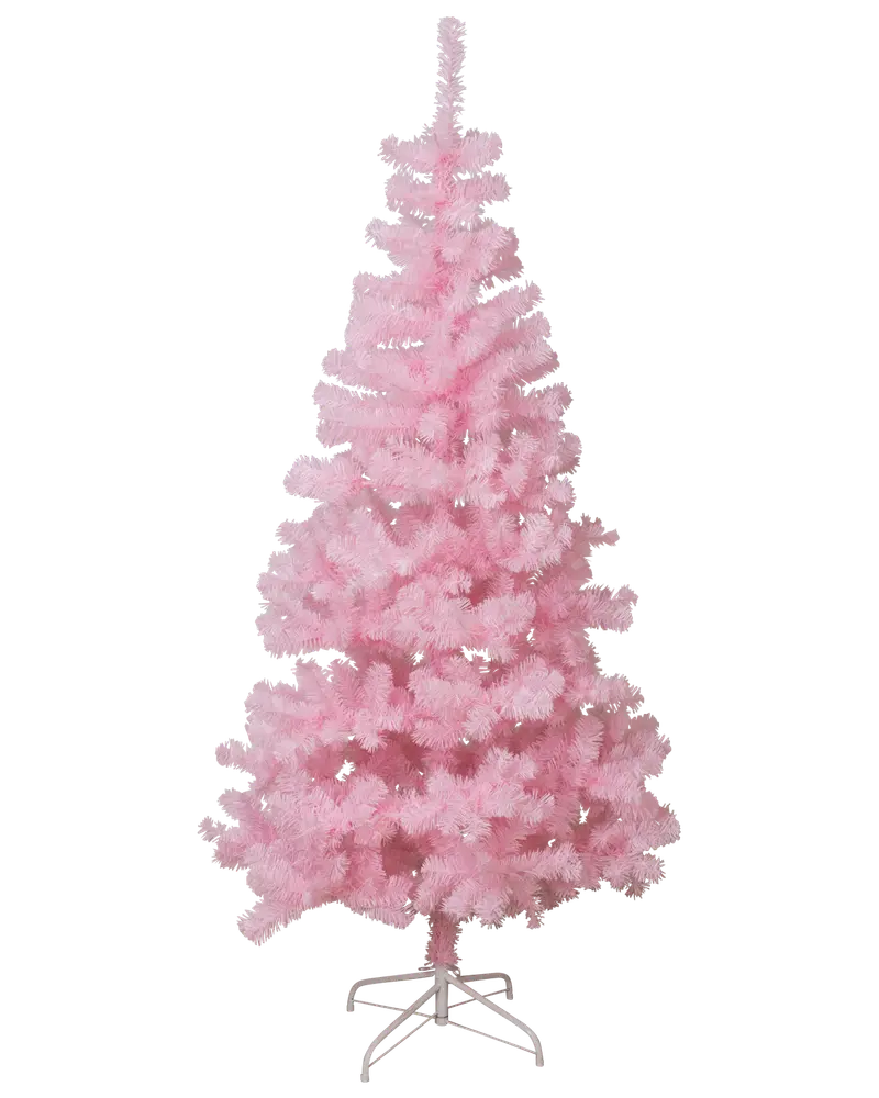 Julgran på fot 180 cm - rosa