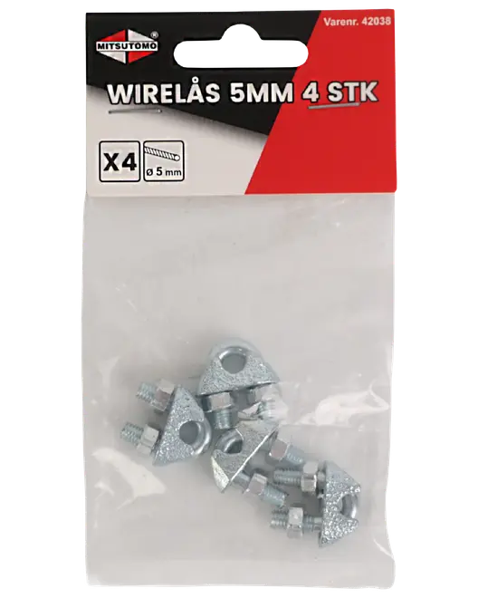 Wirelås 5 mm 4-pak
