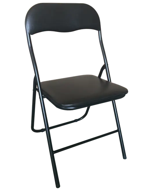 Klapstol PVC-sæde - sort