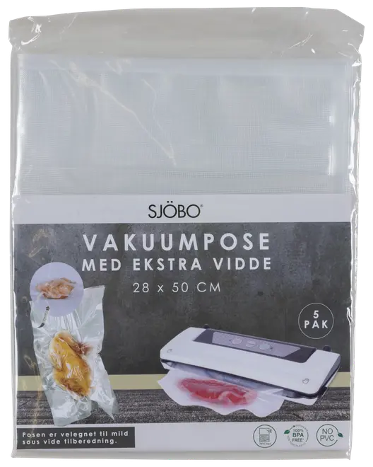 Vakuumpåse estra stor 28x50 cm