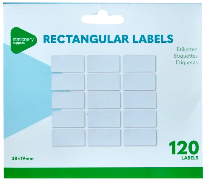 Etiketter selvklæbende - assorterede størrelser