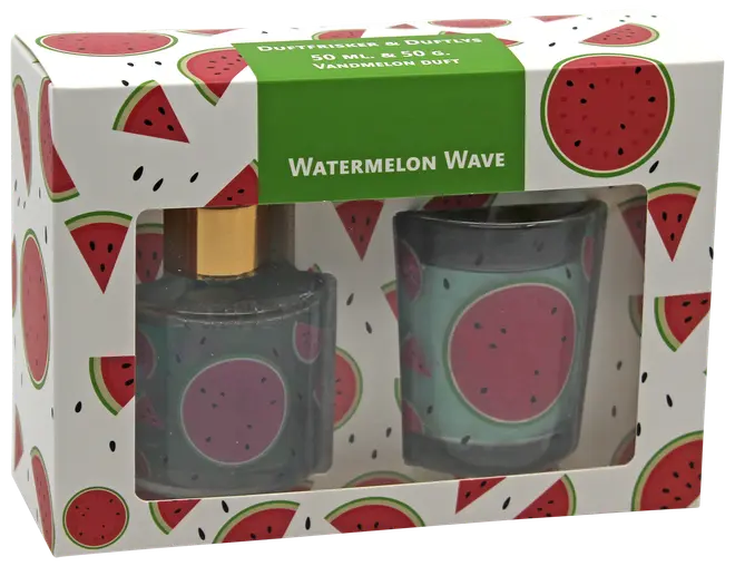 Set med doftljus och doftfräschare